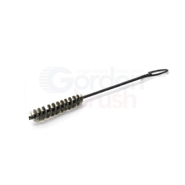 5/16" D .006" Fill Single Spiral Brush With Ring Handle - Stainless